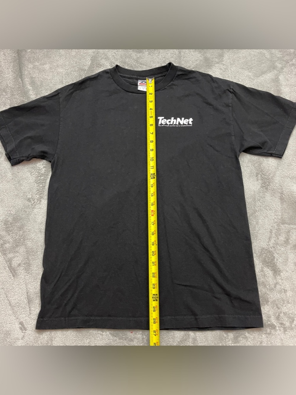Y2K Microsoft Computers TechNet Tech Net Tech Wear Black T-Shirt Size Large 90s - Picture 7 of 9